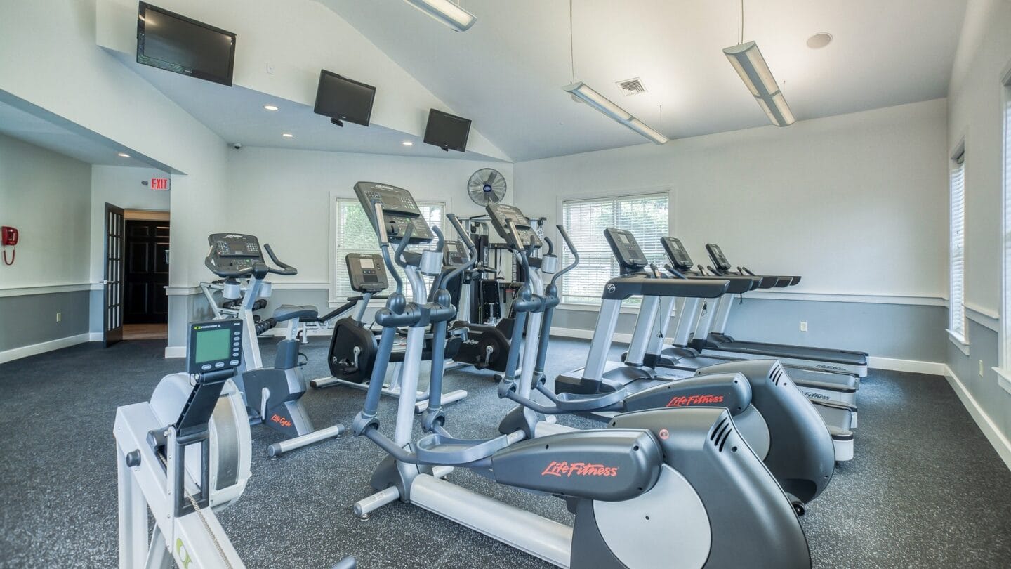 Fully-Equipped Fitness Center at Windsor Ridge at Westborough, 01581, MA