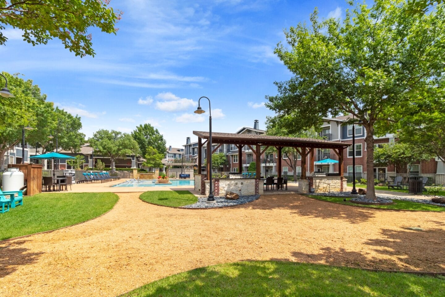 the preserve with playground and pool