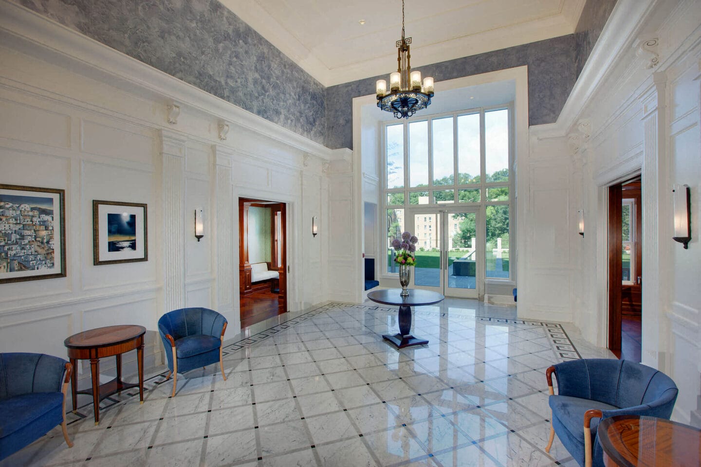 Contemporary Lobby Area at The Woodley, Washington, District of Columbia