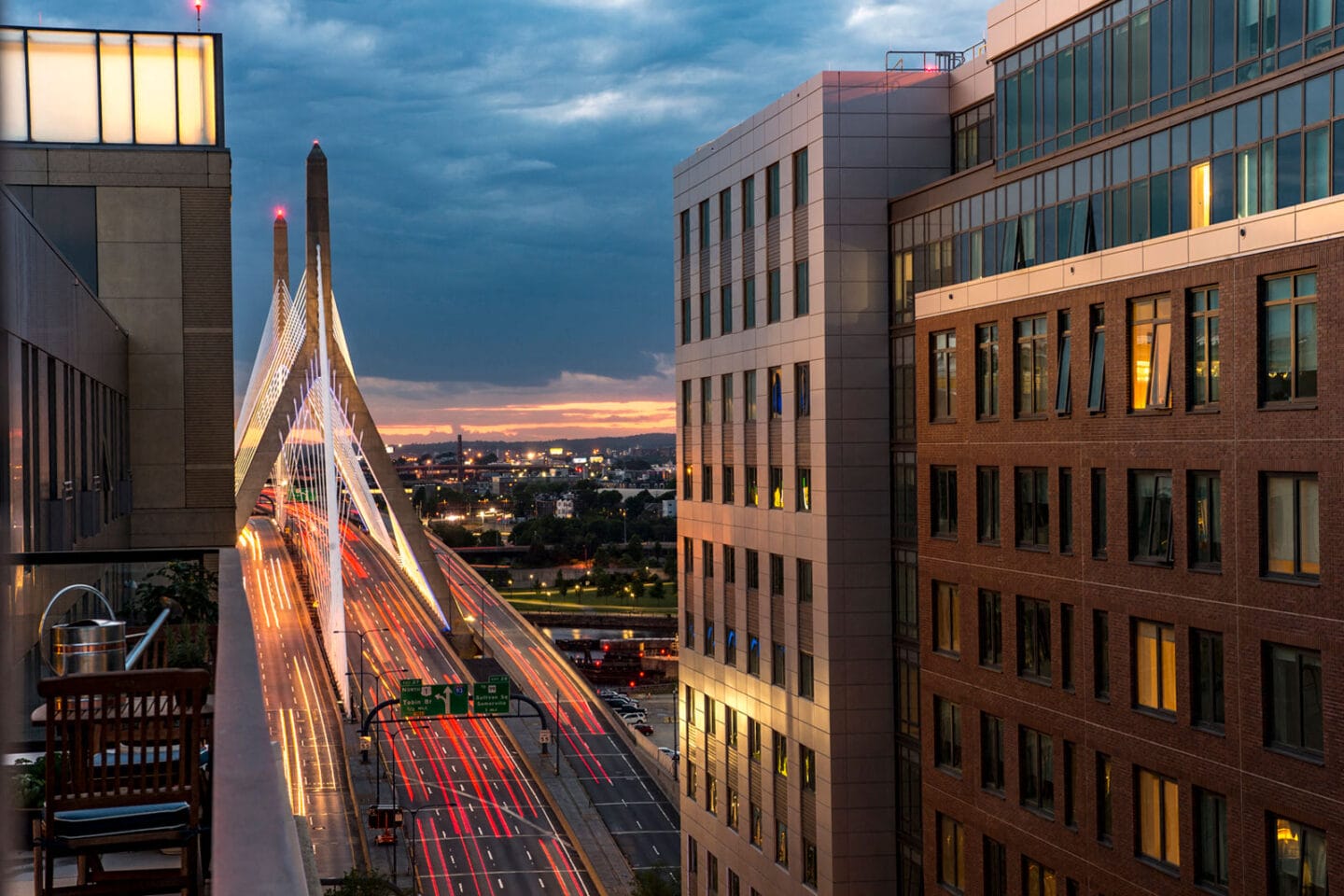 Breathtaking views of Zakim Bridge at The Victor by Windsor, Boston, 02114