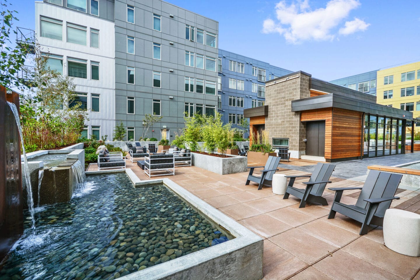 Courtyard Garden at The Whittaker, Seattle, Washington