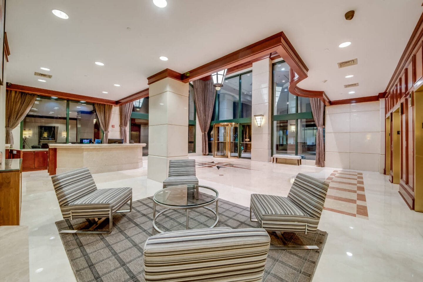 Expansive Lobby at Windsor at Mariners, 100 Tower Dr., Edgewater