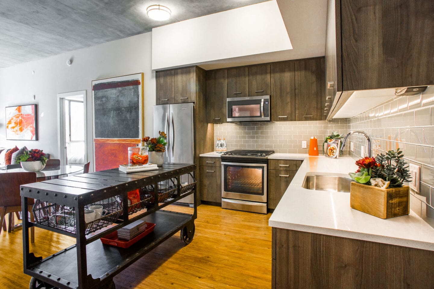 Open Kitchen Space at The Marston by Windsor, 825 Marshall Street, CA