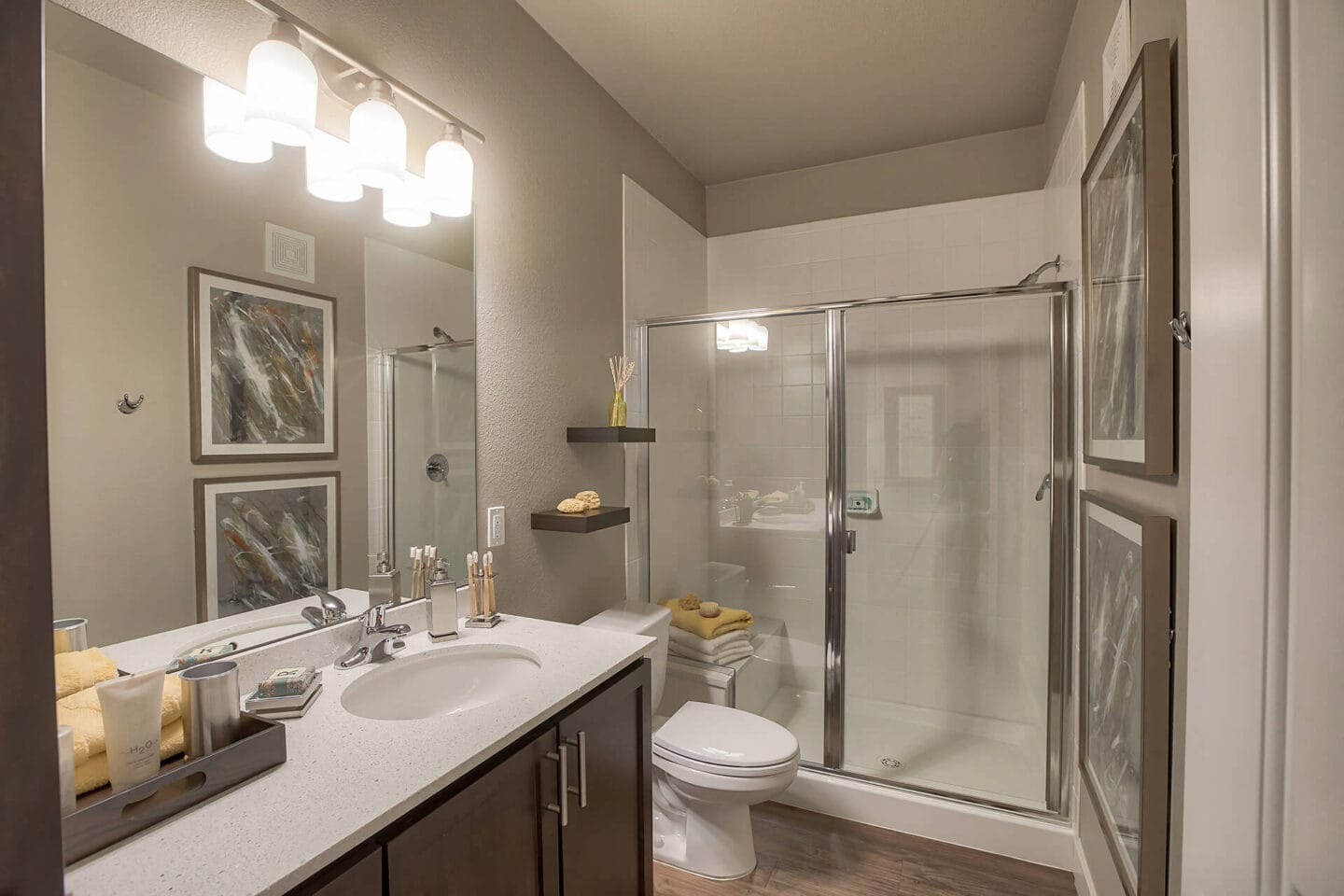 Spa-Inspired Bathrooms at Retreat at the Flatirons, Broomfield, CO