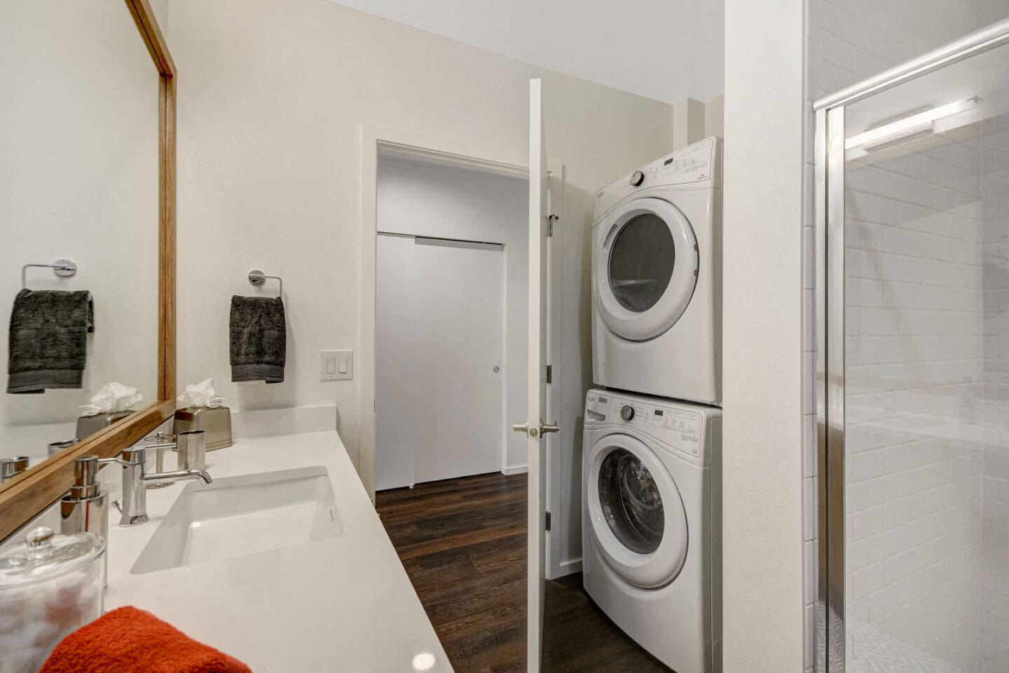 Full-Sized Washer and Dryer at The Whittaker, 4755 Fauntleroy Way, Washington