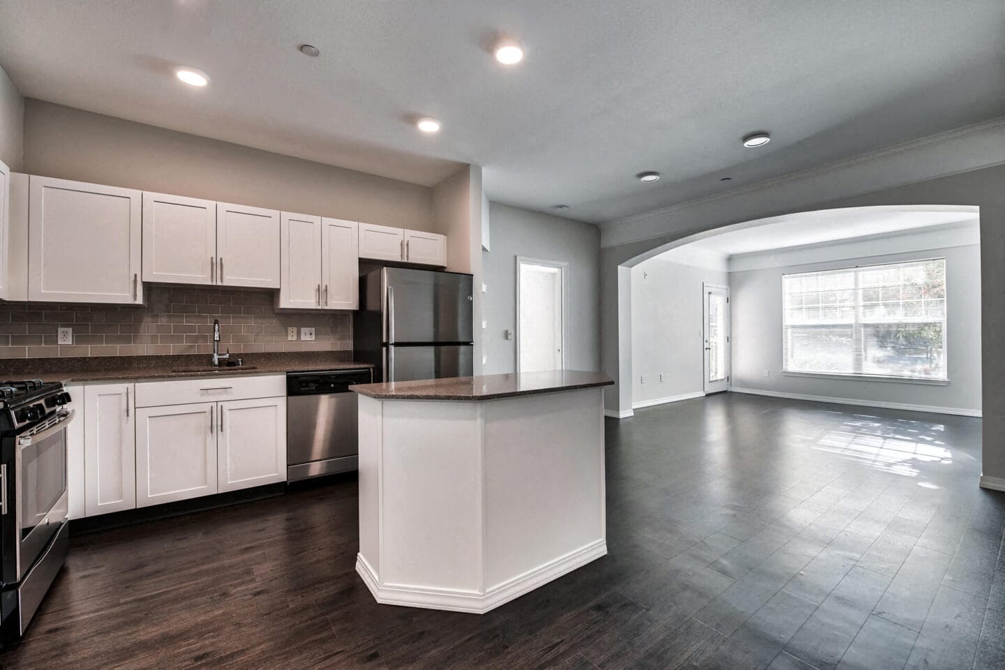 Kitchen islands at The Estates at Cougar Mountain, Issaquah, Washington