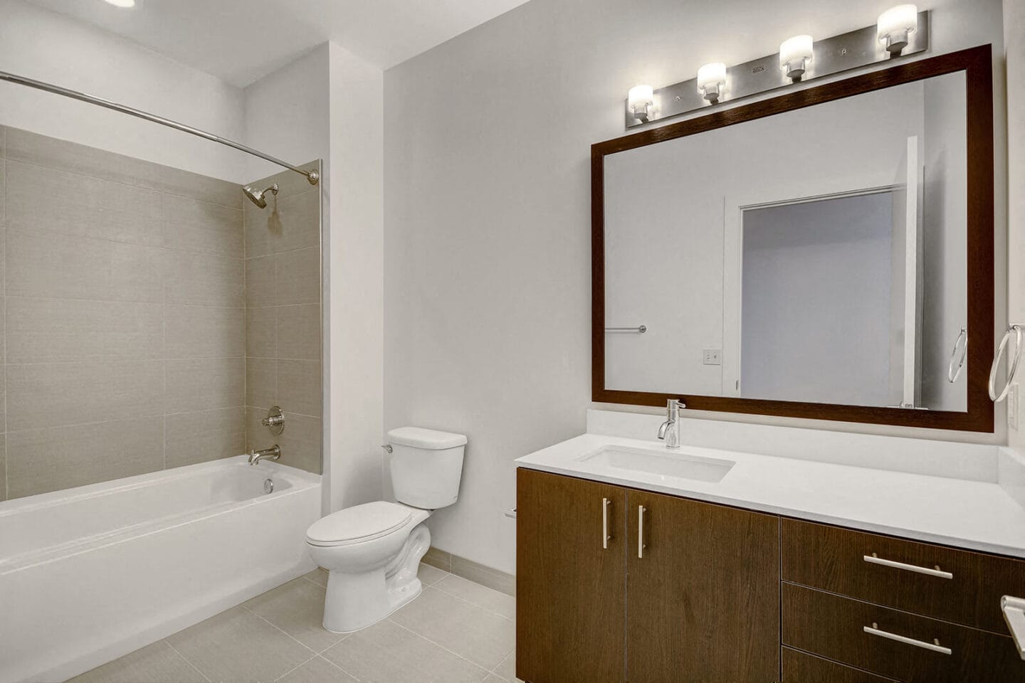 Bathrooms with Large Tub and Shower at Cirrus, 2030 8th Avenue, WA