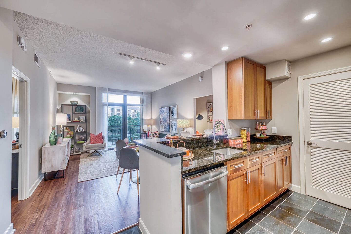 Granite Countertops in Kitchens at Halstead Tower by Windsor, Alexandria, 22302