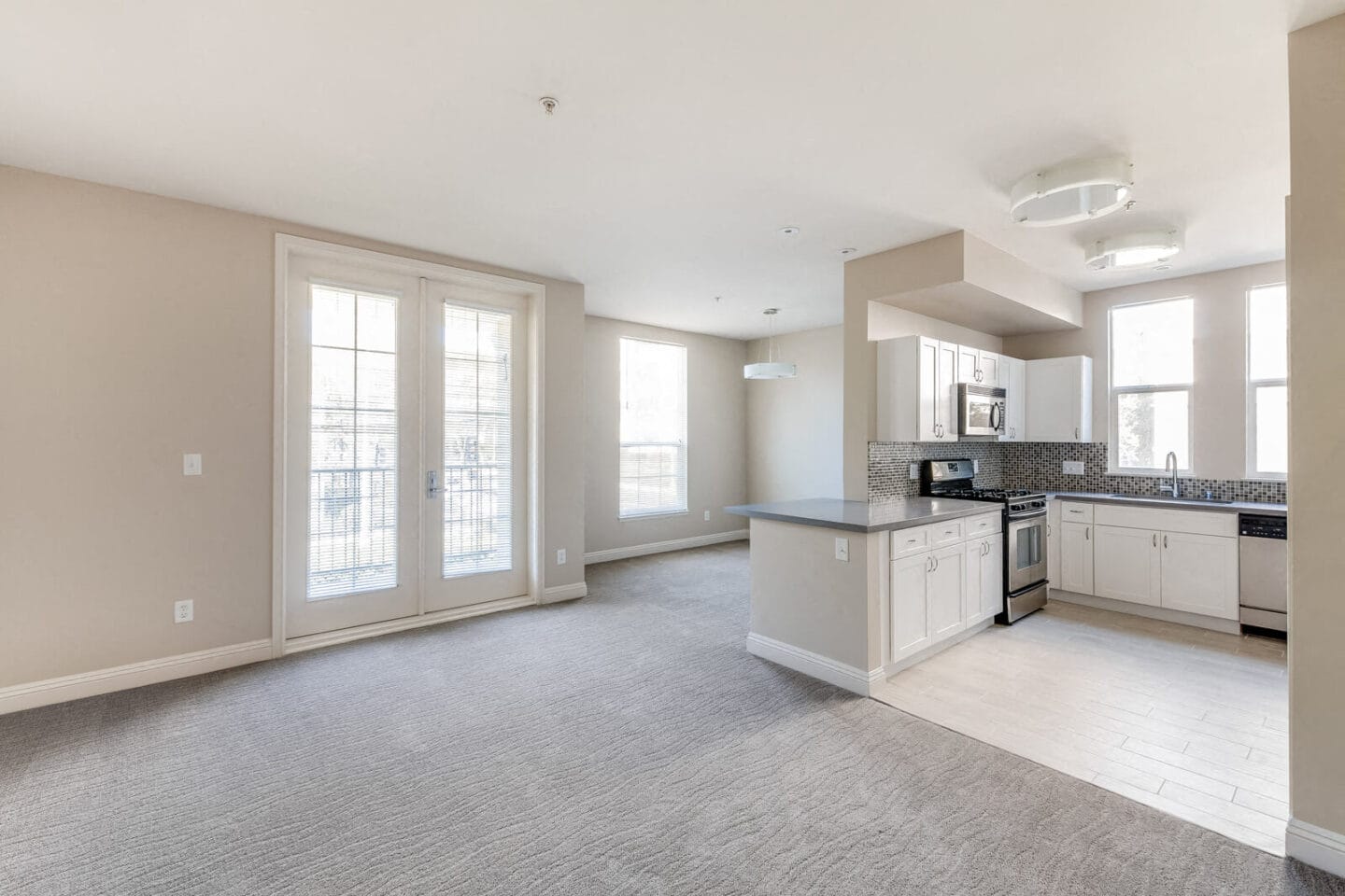 Gourmet Kitchens with High-End Stainless Steel Appliances at Windsor at Hancock Park, Los Angeles, California