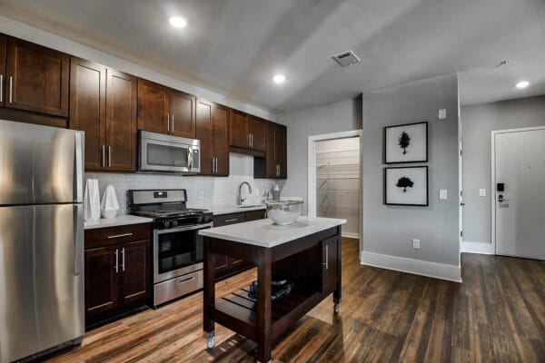 Expansive Kitchen with Stainless Steel Appliances at Morningside Atlanta by Windsor, 1845 Piedmont Ave NE, Atlanta