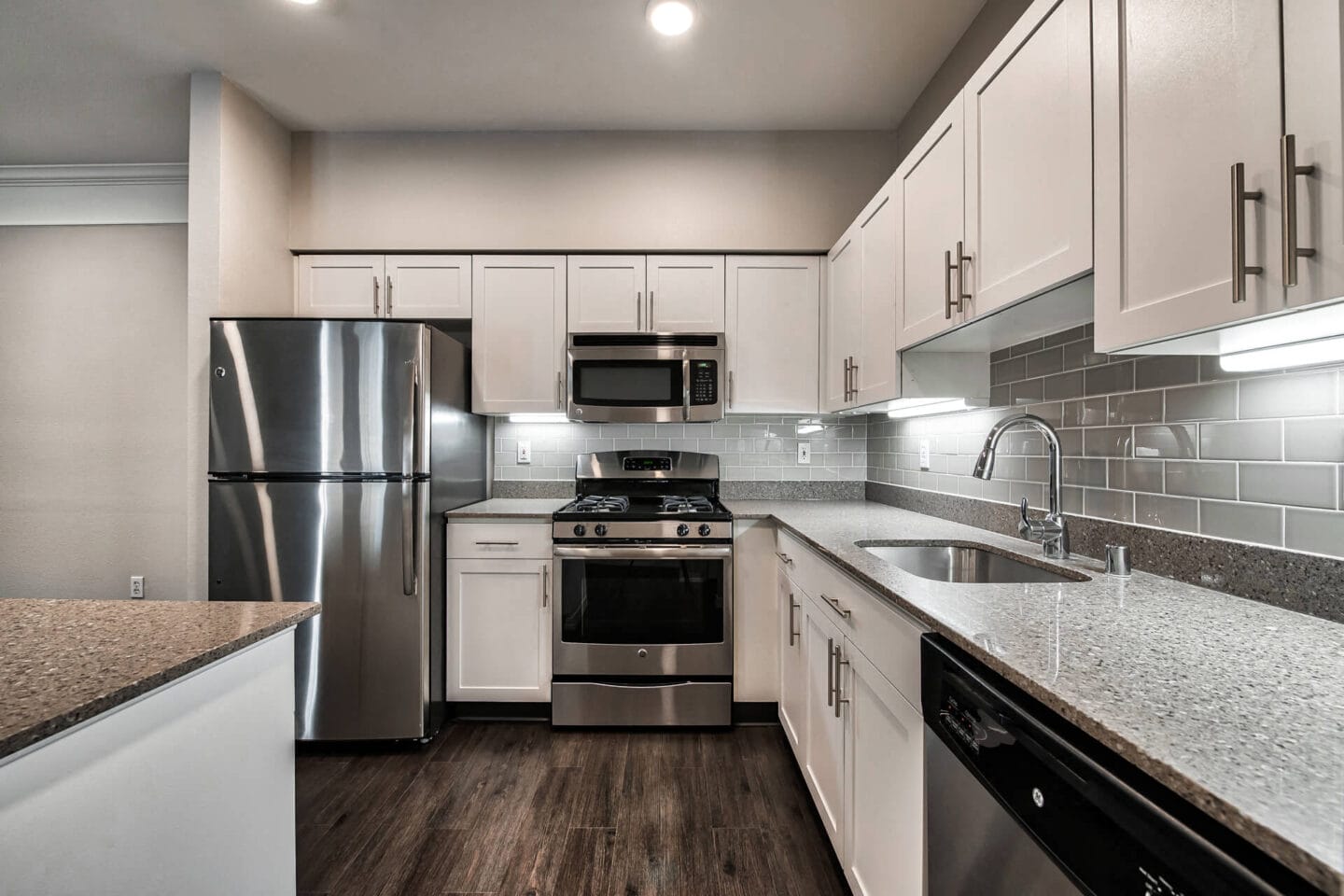 Renovated kitchens at The Estates at Cougar Mountain, Issaquah, WA