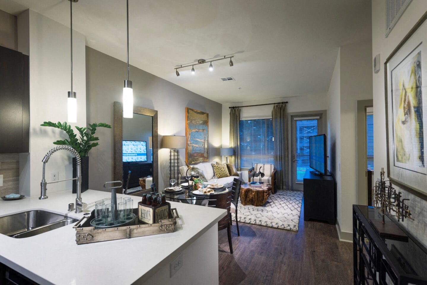 High Ceilings in Living Rooms at 1000 Grand by Windsor, Los Angeles, California