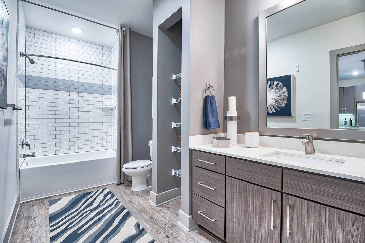 Modern Bathroom Fixtures with Ample Storage at Windsor Parkview, Chamblee, GA