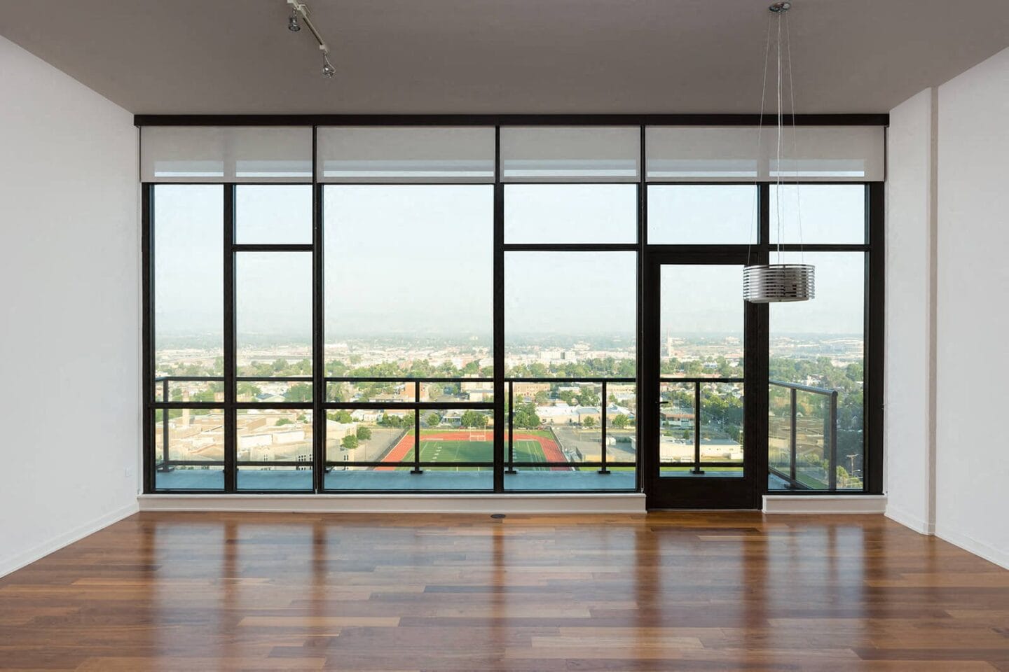 Smoked Oak and Natural Walnut Hardwood Flooring at 1000 Speer by Windsor, 1000 Speer Blvd., CO