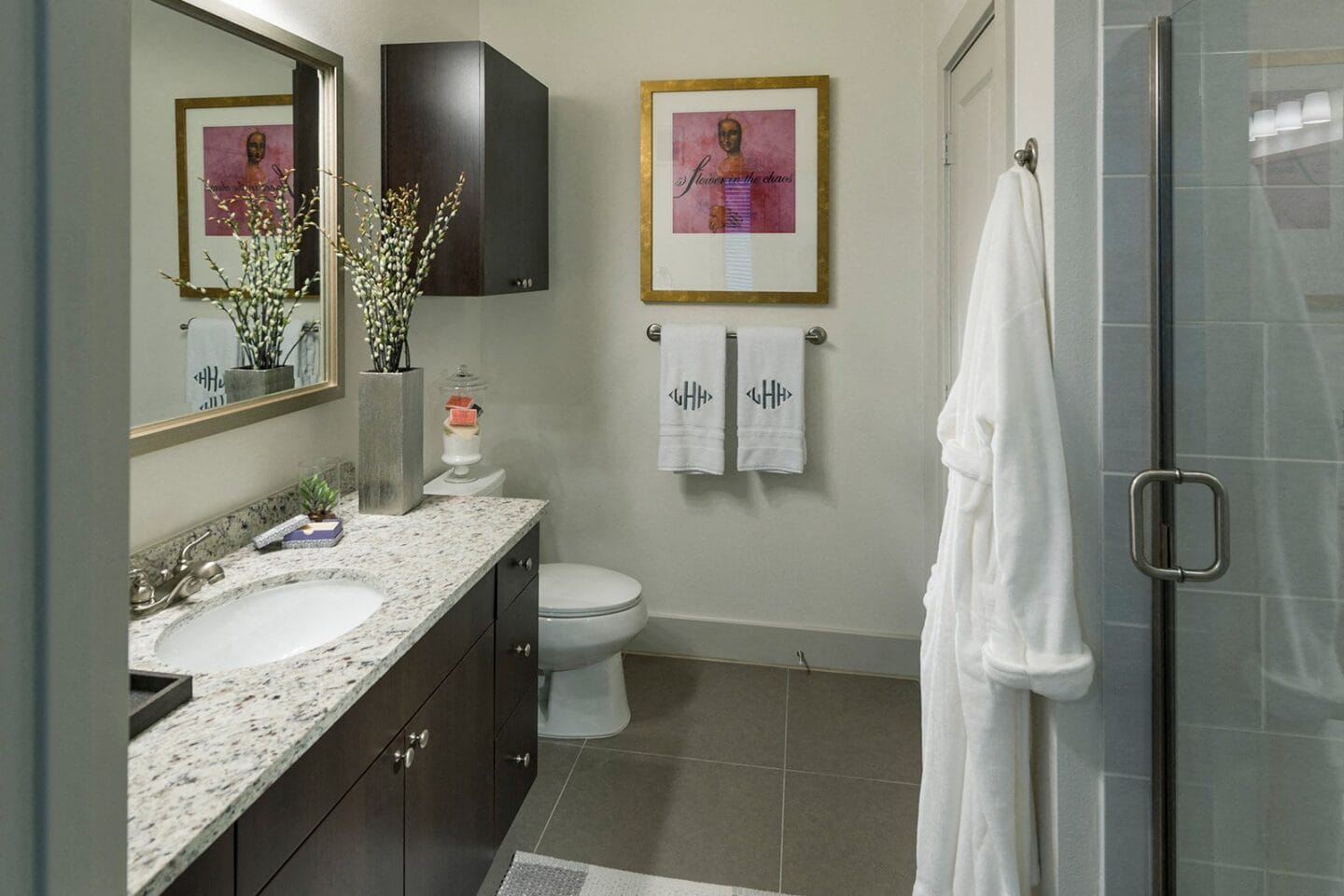 Stand Up Shower in Large Bathroom at Windsor Lantana Hills, Austin, 78735