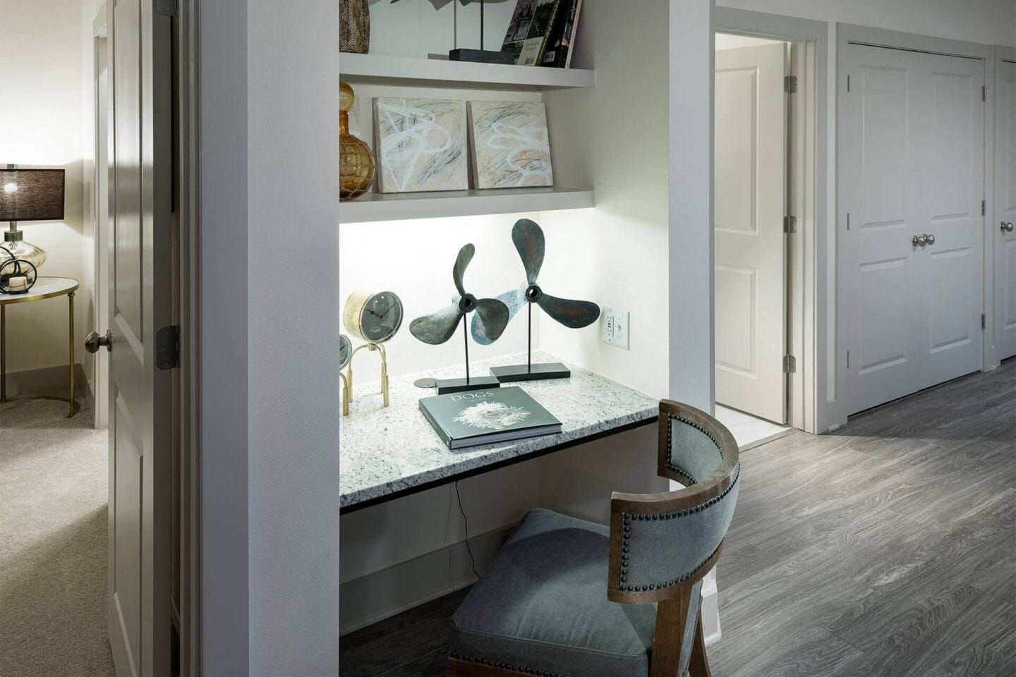 Built-in Study Desks in Select Homes at Windsor Oak Hill, Austin, TX