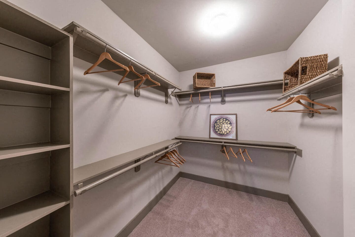 Large Walk-In Closets with Shelving at Windsor Old Fourth Ward, Atlanta, GA