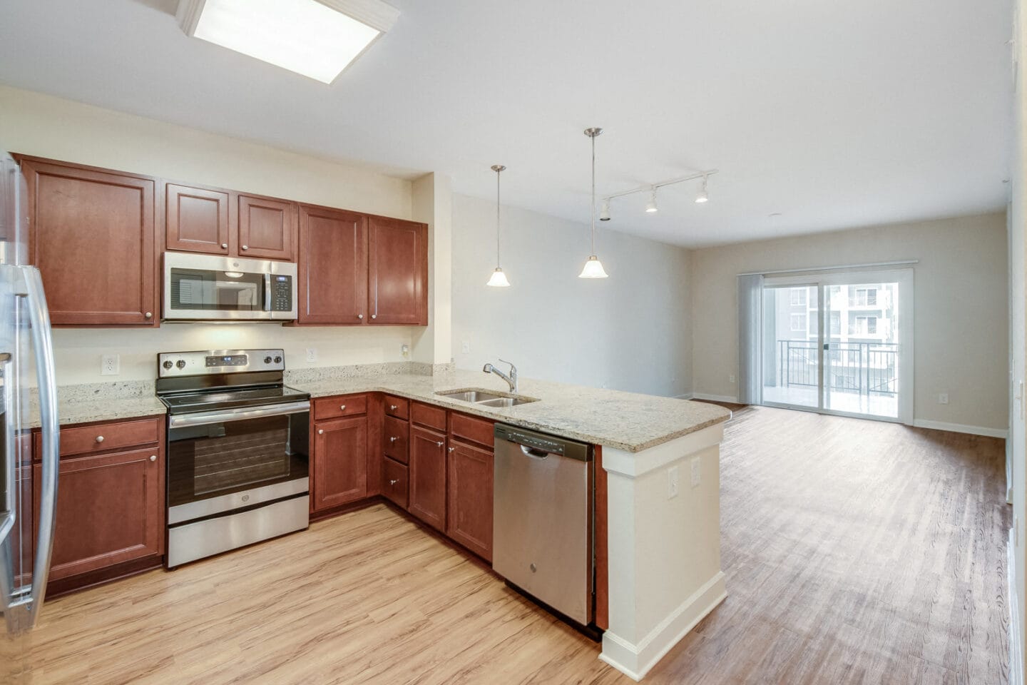 Wood-Style Flooring in Living Spaces at Windsor Brookhaven, Atlanta, 30319