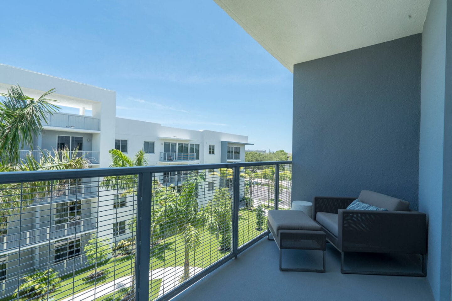 Outdoor Living Space at Allure by Windsor, 6750 Congress Avenue, Boca Raton, Florida