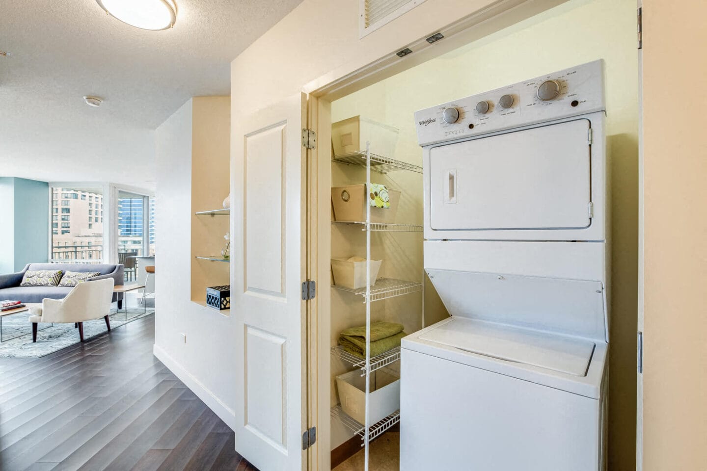 Full-Size Washers and Dryers at Flair Tower, 222 W. Erie Street, IL