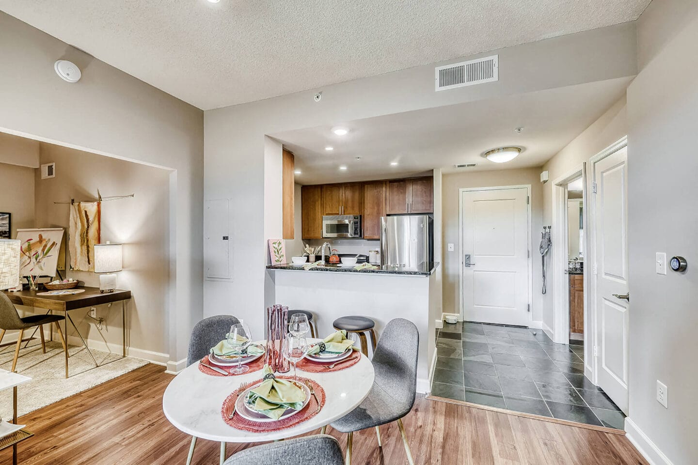 Defined Dining Space in Apartments at Halstead Tower by Windsor, Alexandria, Virginia