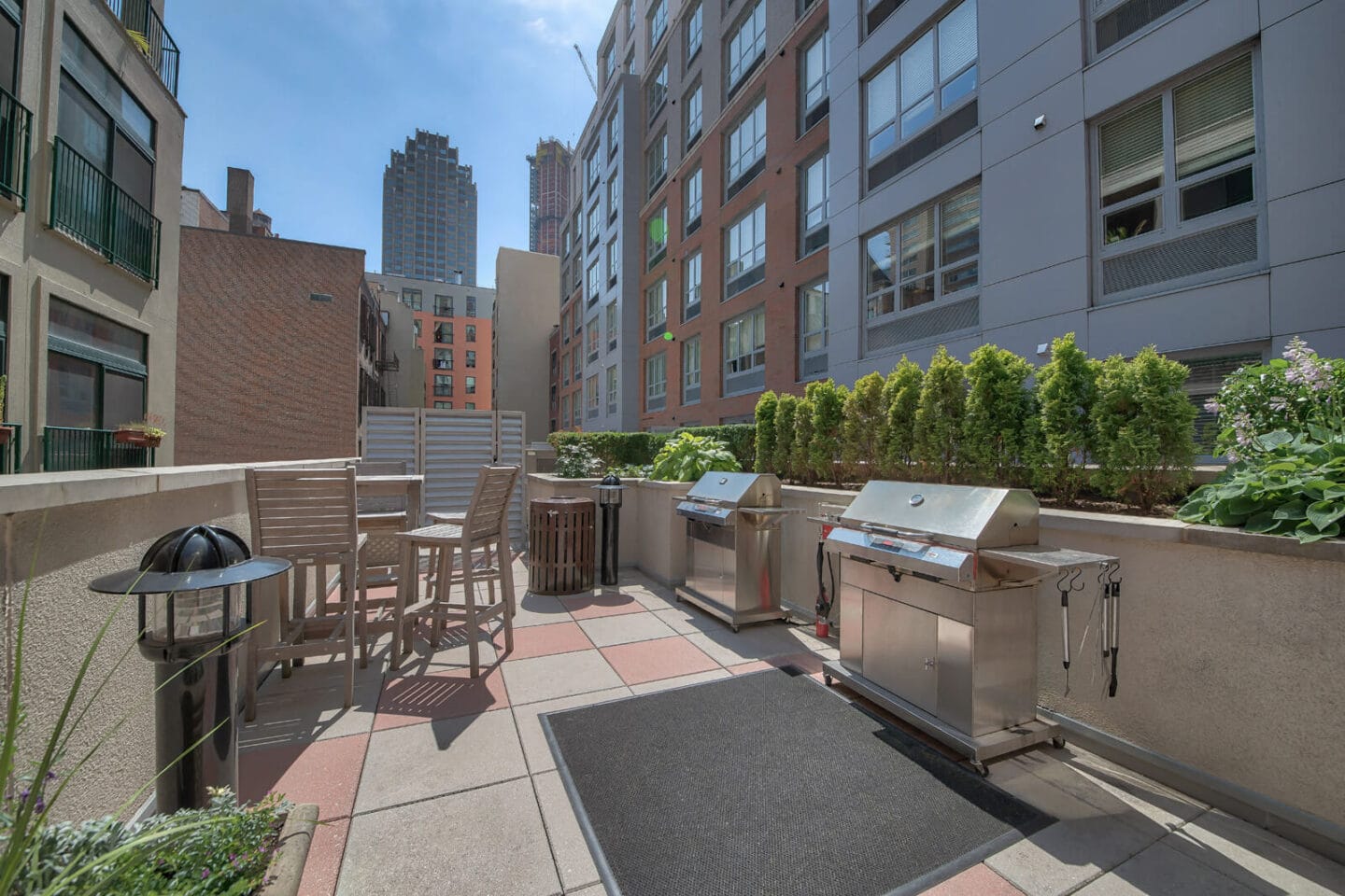 Community Balcony With Grilling Stations at Warren at York by Windsor, New Jersey