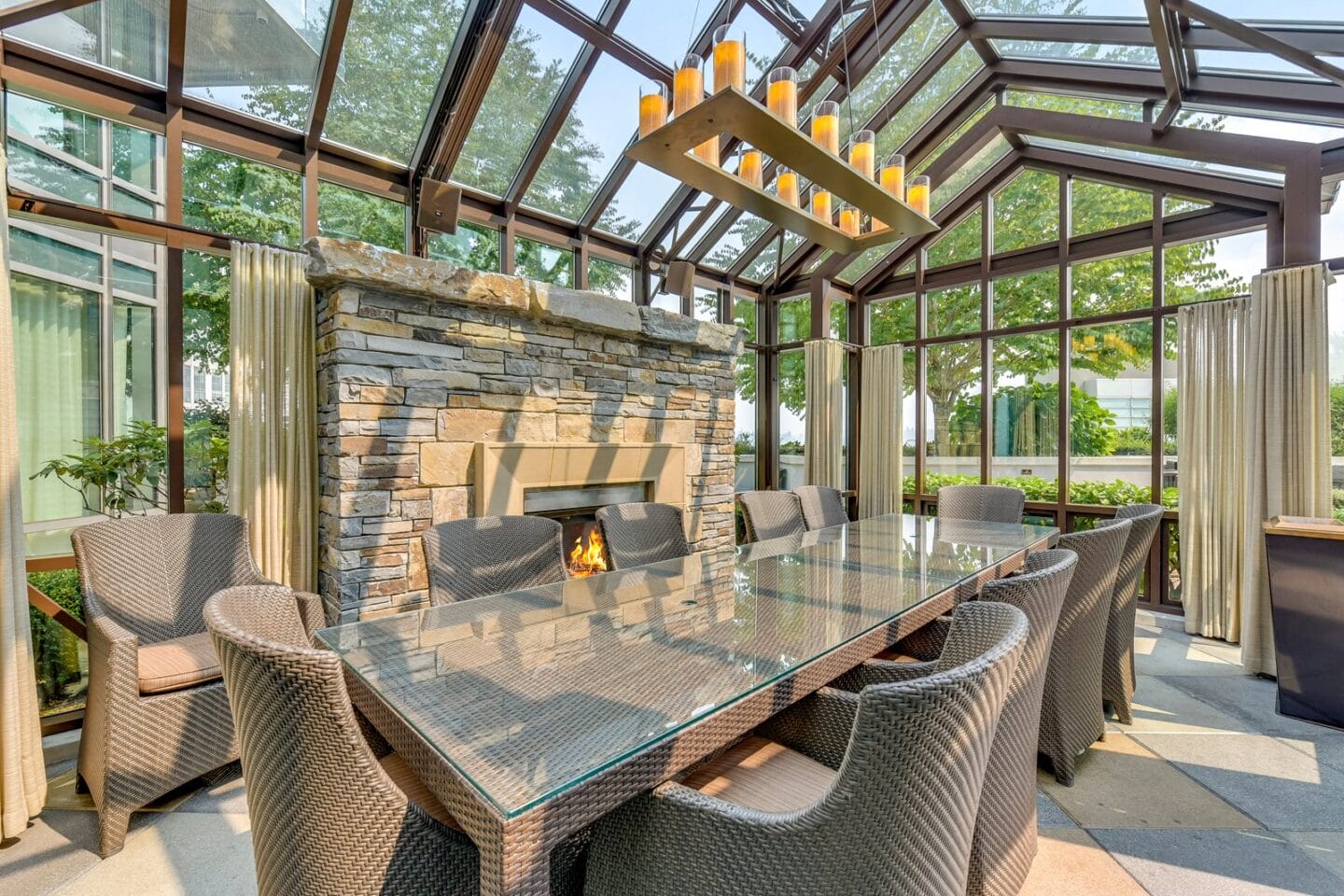 Beautiful Glass-Enclosed Garden House at The Bravern, Bellevue, WA