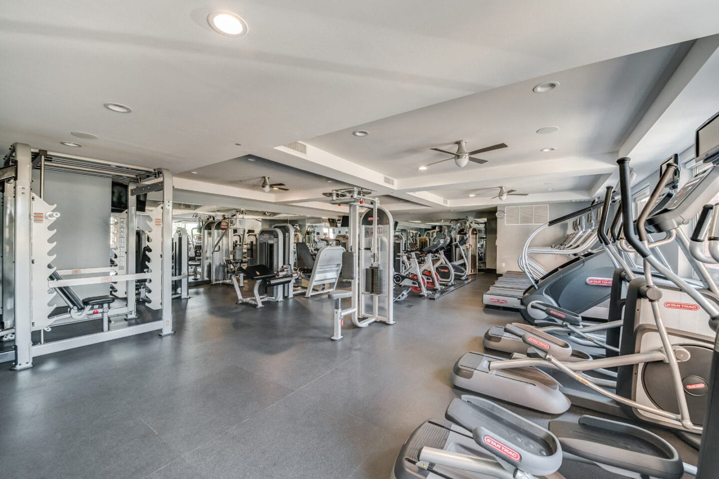 Fitness Center with Modern Equipment at Twenty50 by Windsor, Fort Lee, NJ