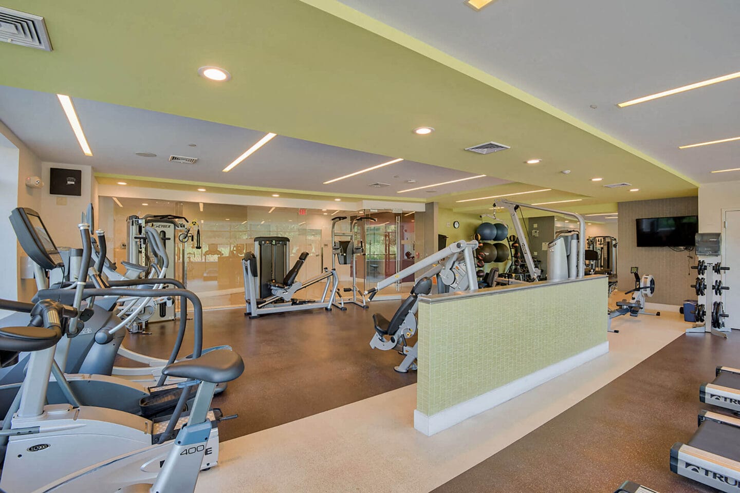 Fitness Center with Cardio Equipment at Vox on Two, 223 Concord Turnpike, Cambridge