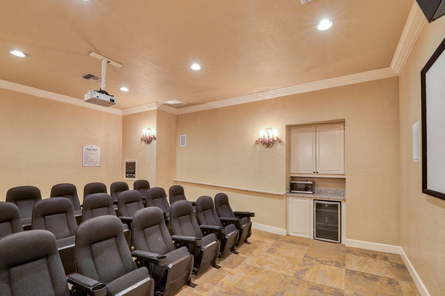 On-Site Movie Theater at Windsor at Aviara, 6610 Ambrosia Lane, CA