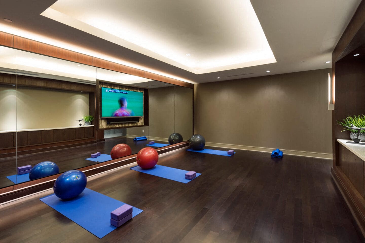 Yoga Studio with Complimentary Classes at Windsor at Cambridge Park, 160 Cambridge Park Drive, Cambridge