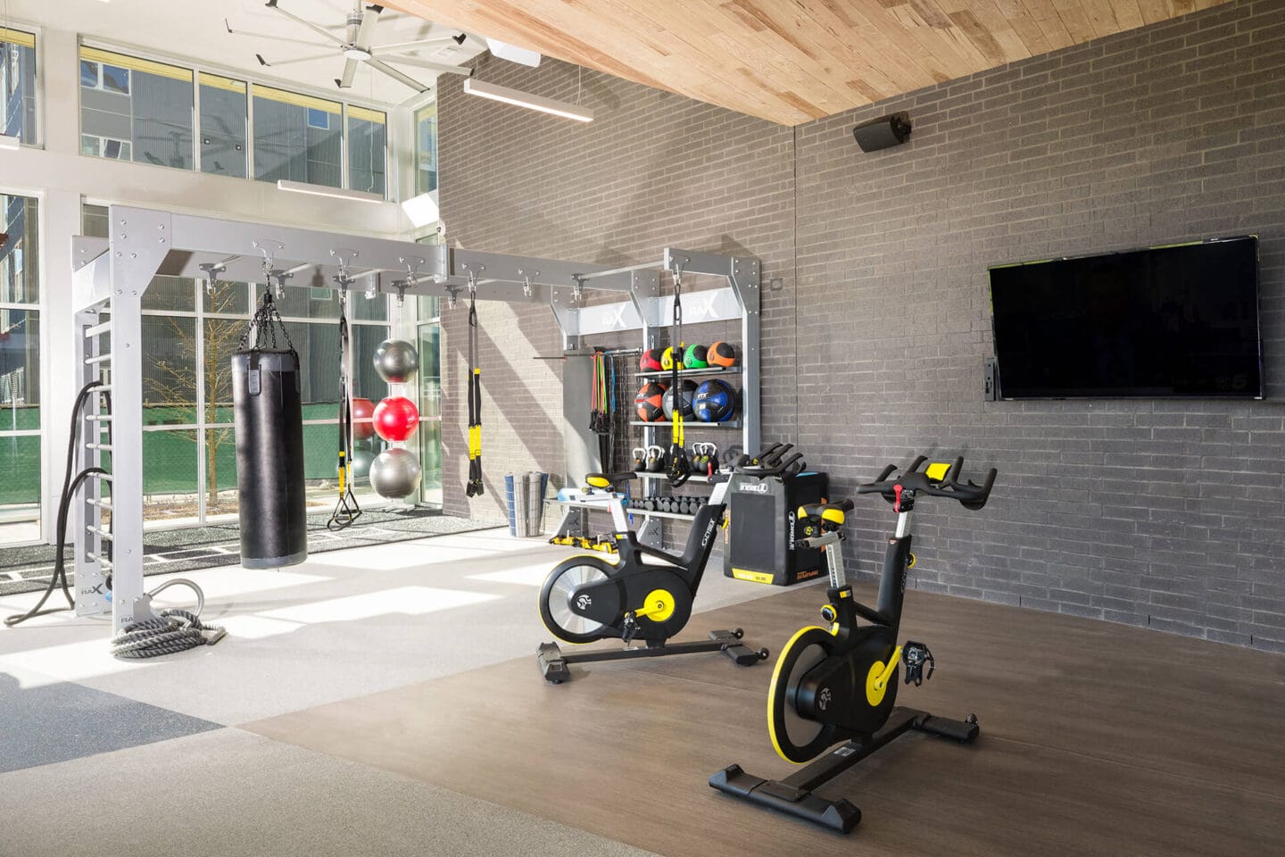 Spinning bikes at Metro West, Plano, TX