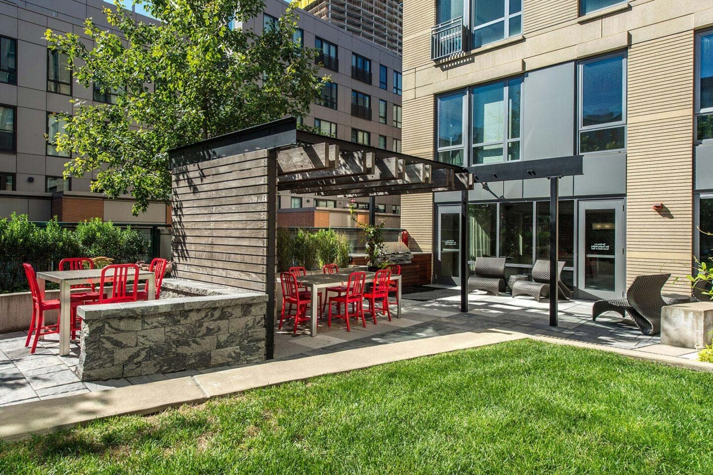 Gas Grills on Sky Terrace at The Victor by Windsor, Boston, MA