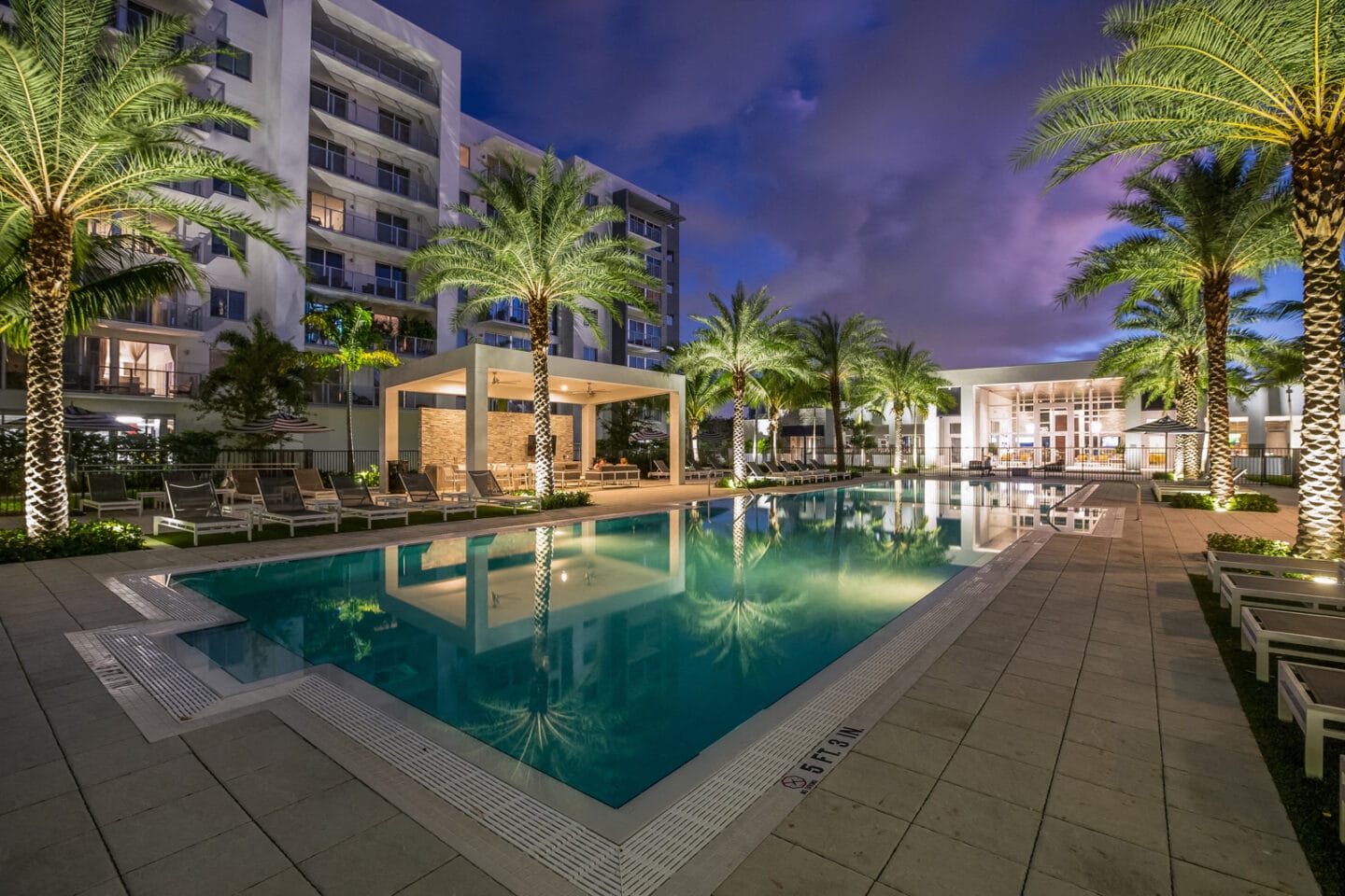 Pool and Sundeck at Allure by Windsor, Boca Raton, FL