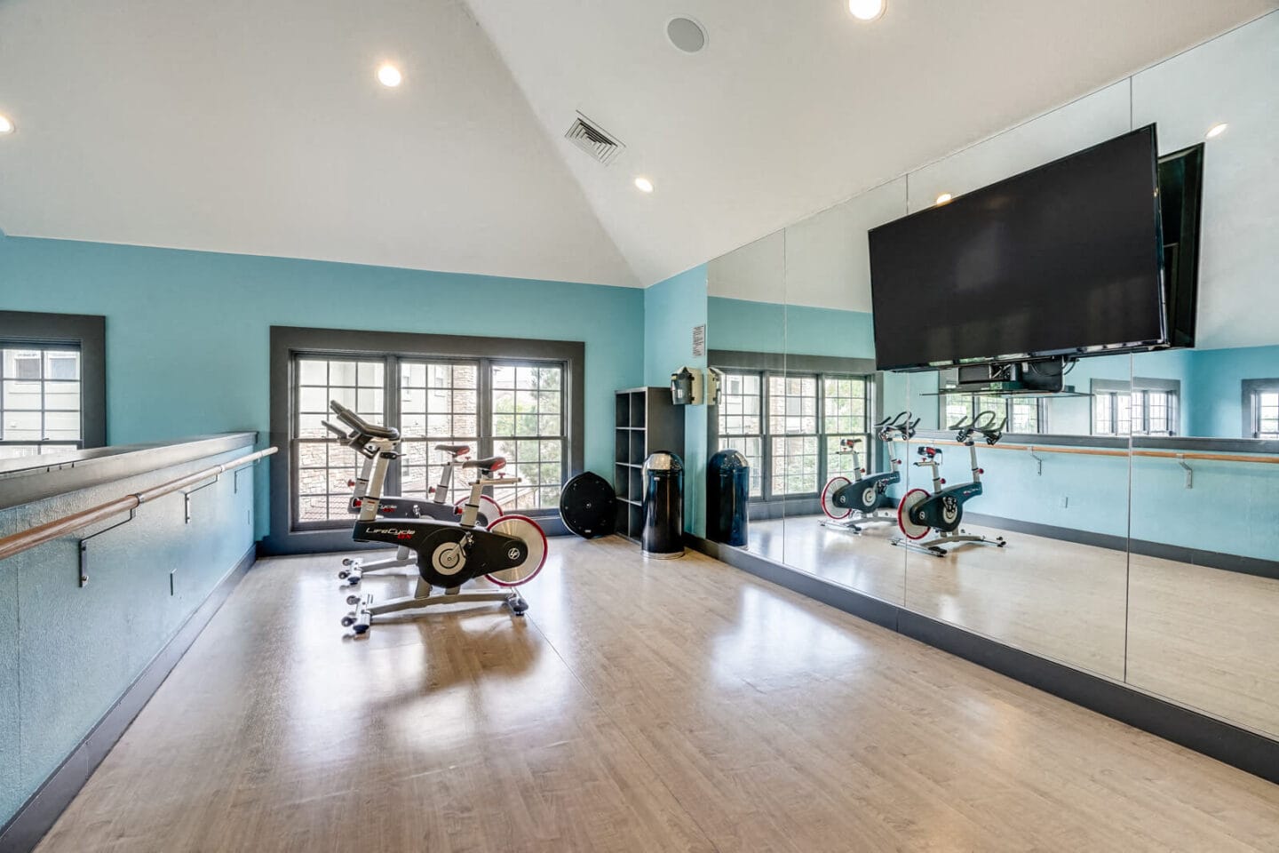 Peloton Bikes in Upstairs Studio at Windsor Meridian, Englewood, 80112