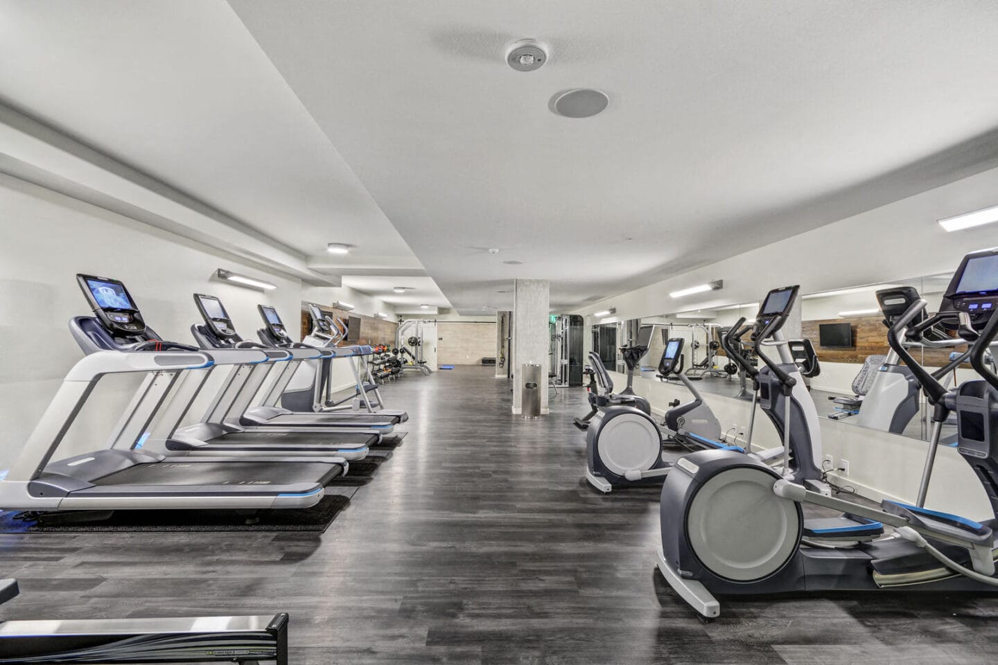 Cardio Equipment with Entertainment Capabilities at The Whittaker, Seattle, 98116