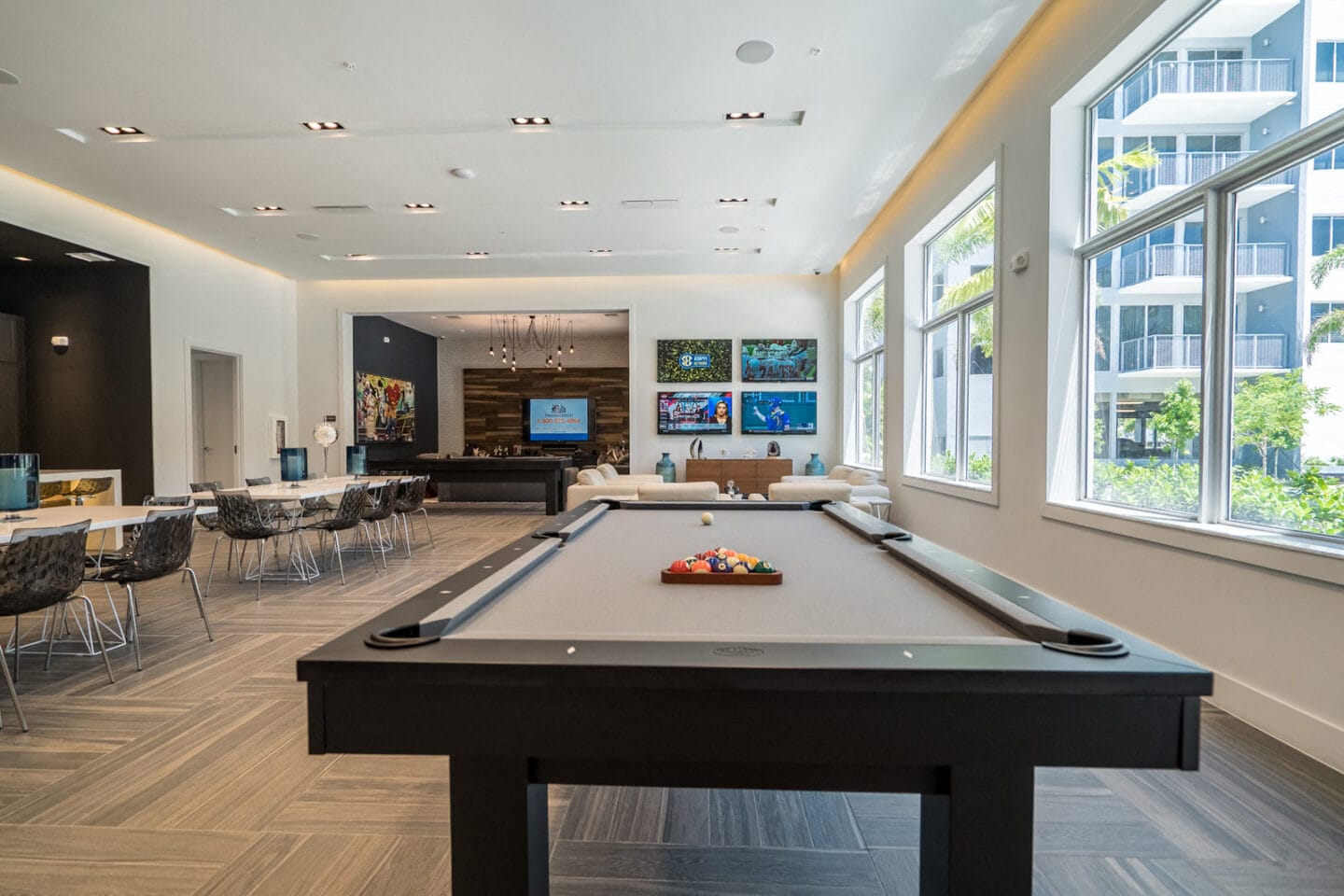 Recreation Room with Billiards Table at Allure by Windsor, 6750 Congress Avenue, Boca Raton