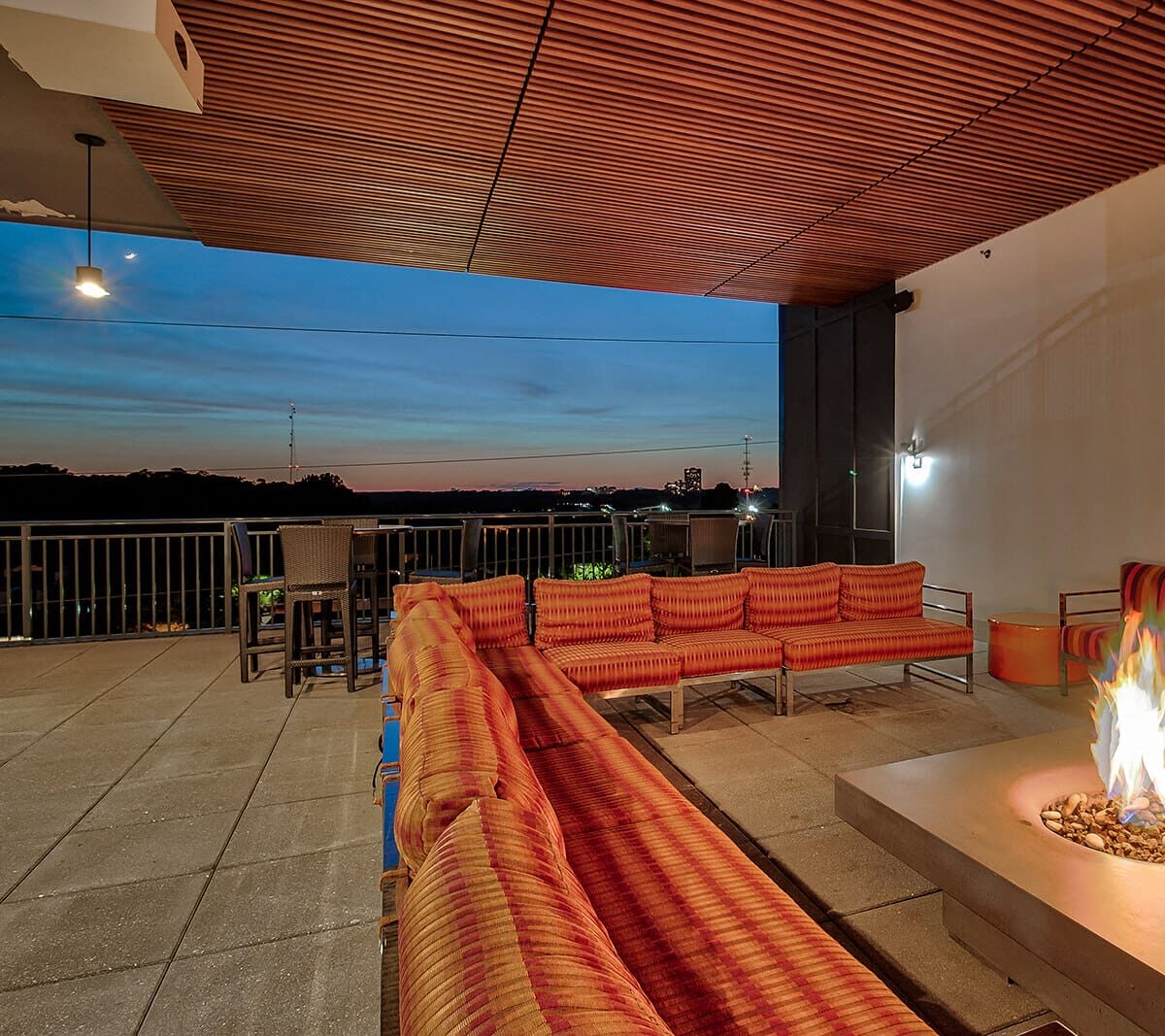 Open Air Fire Pit with Conversational Seating at Windsor Morningside, 1845 Piedmont Ave NE, Atlanta