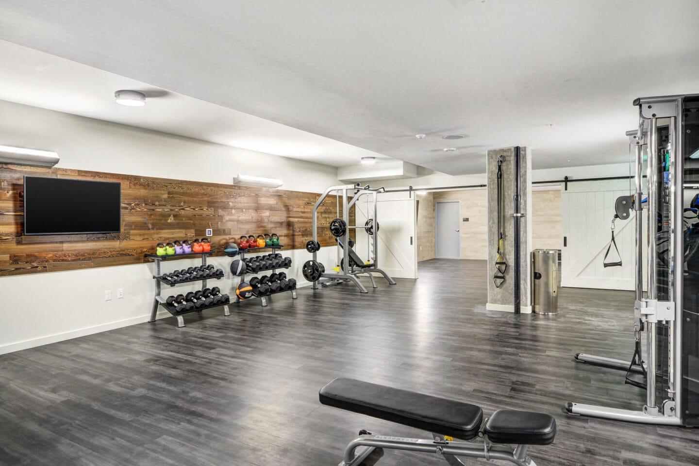 Fully-Equipped Fitness Center at The Whittaker, 4755 Fauntleroy Way, Washington