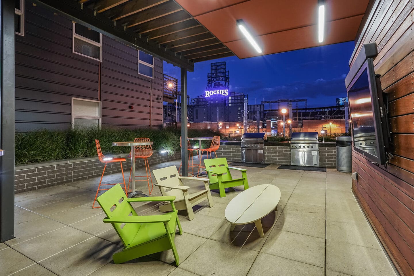 Rooftop View of Coors Field at The Casey, Denver, CO