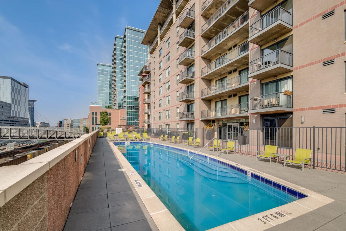 Year-Round Heated Pool at The Manhattan Tower and Lofts, Denver, CO