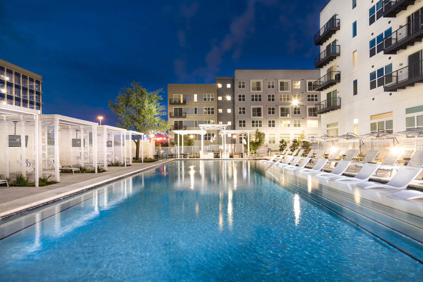 Stunning Pool with Cabanas and Sundeck at Metro West, Plano, 75024