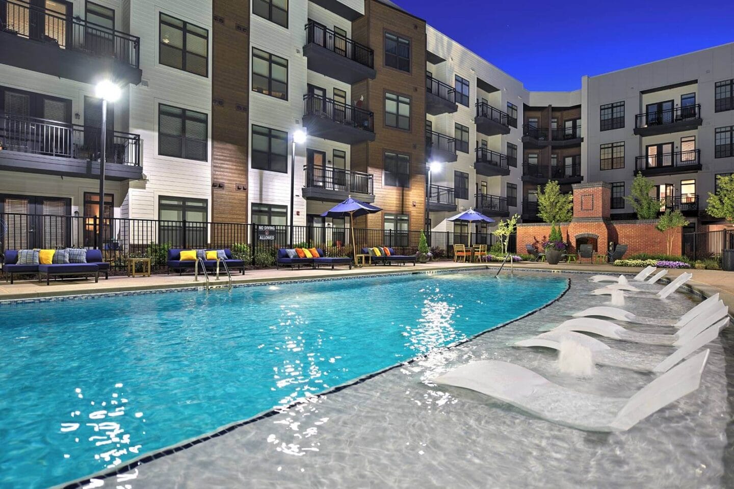 Resort Style Saltwater Pool at Windsor Parkview, Chamblee, Georgia