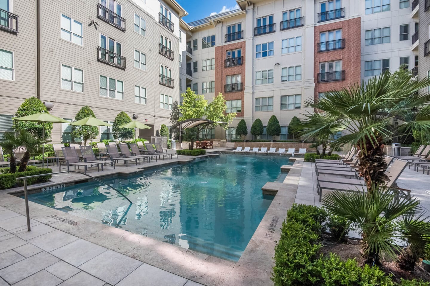 Turquoise Swimming Pool at Windsor at West University, 2630 Bissonnet Street, Houston