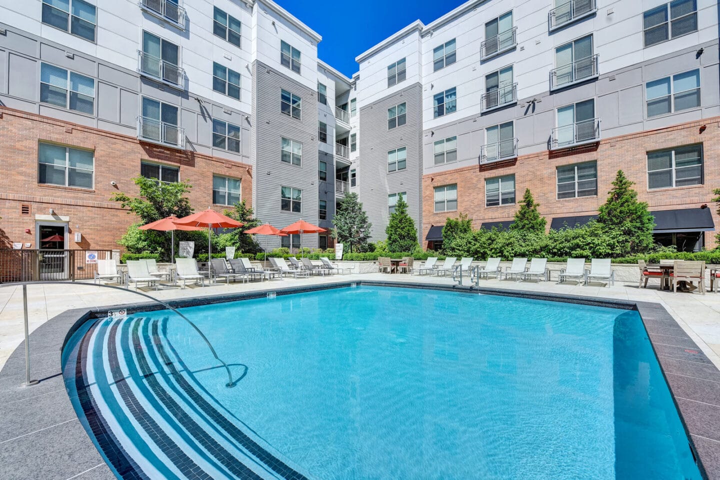 Sundeck Around Pool at Windsor at Cambridge Park, Massachusetts, 02140