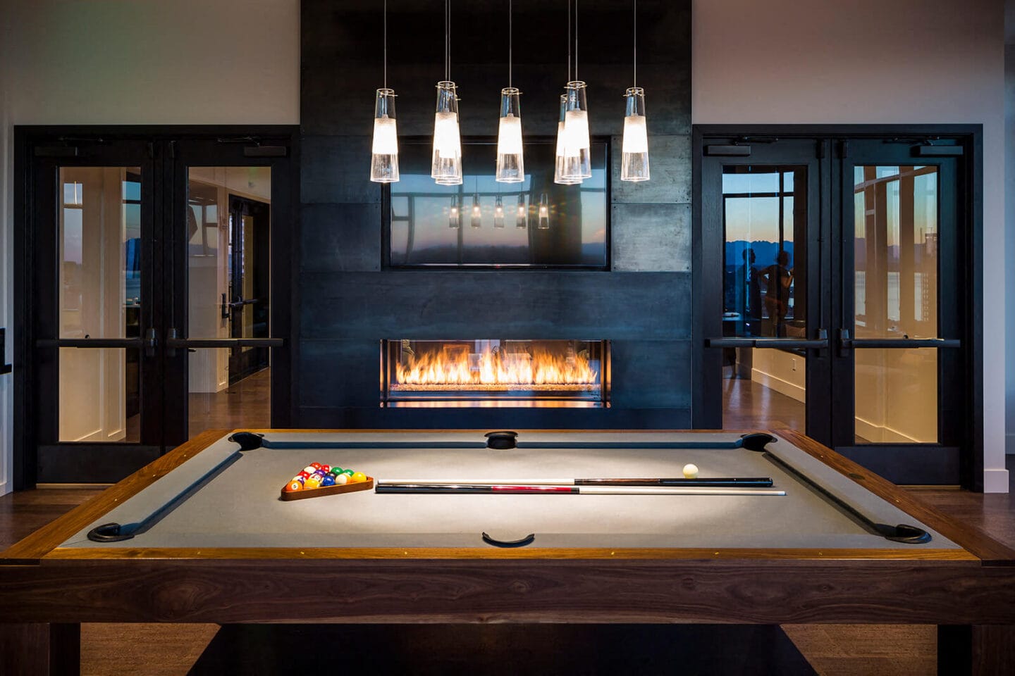 Billiards Table In Sky Lounge at Cirrus, Seattle, WA