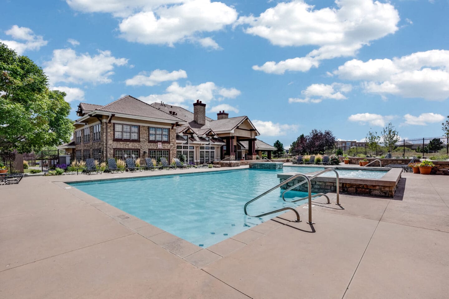 Expansive Tanning Area by Pool at Windsor Meridian, Englewood, 80112