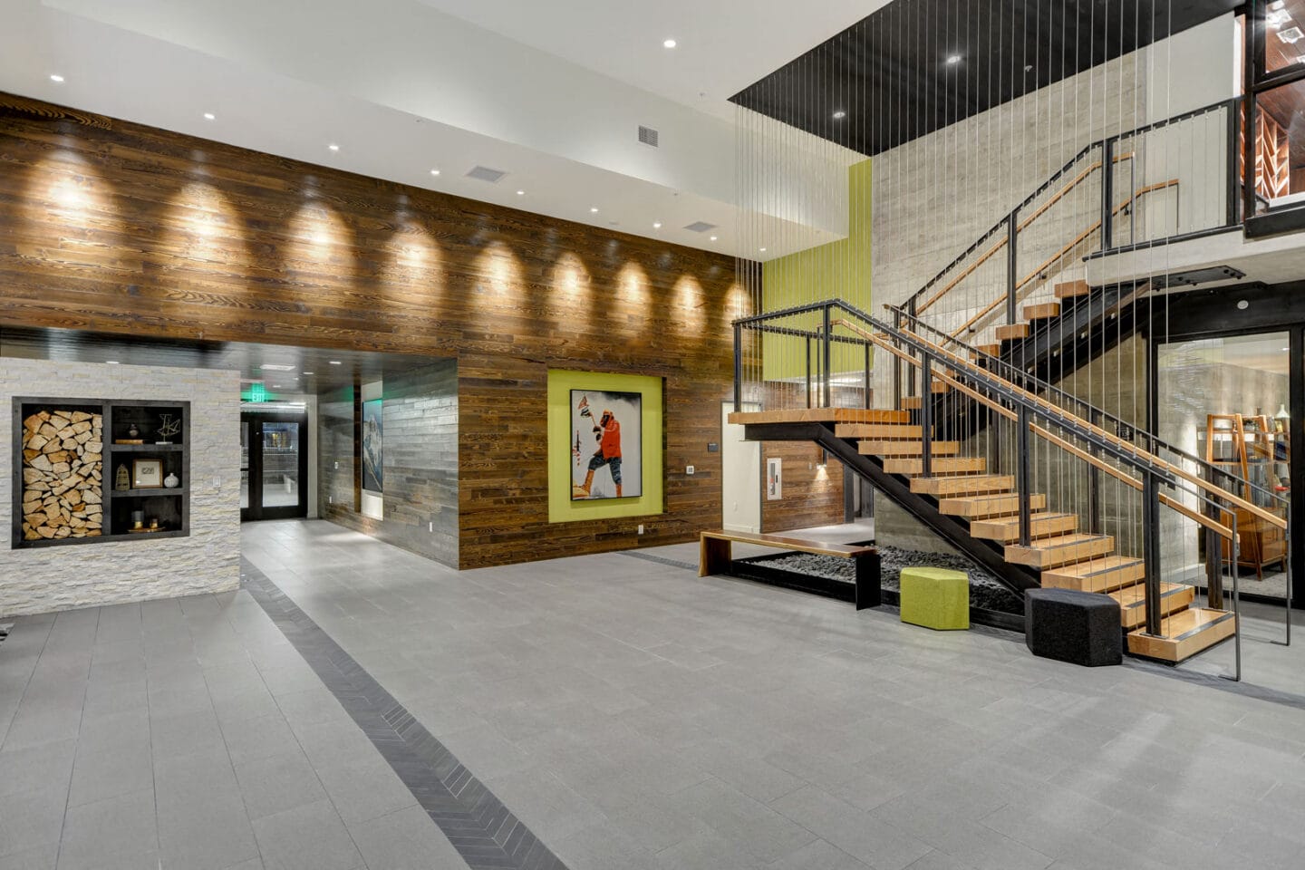 Elegant Foyer and Lobby at The Whittaker, Seattle, Washington