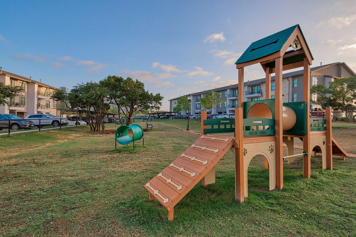 Dog Park Obstacles at Windsor Lantana Hills, 6601 Rialto Blvd, Austin