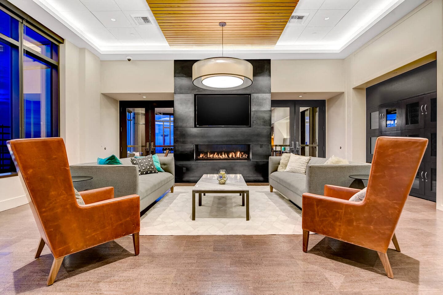 Sky Club with Fireplace at Cirrus, Seattle, 98121